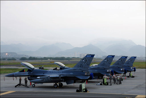 Poster, Many Sizes Available; F-16C Block 25F Fighting Falcon, Minnesota Air National Guard