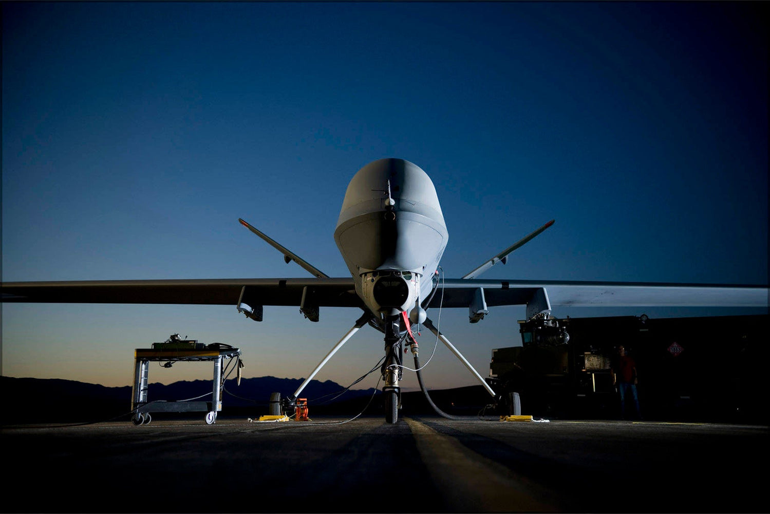 Poster, Many Sizes Available; Mq-9 Reaper Uav Drone Creech Air Force Base, Nevada