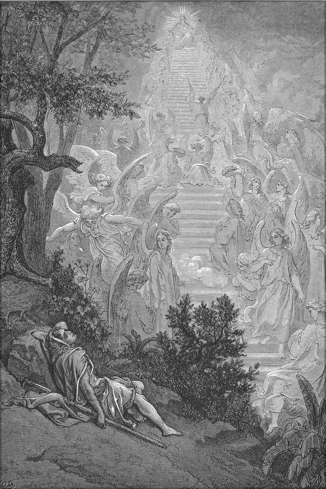 Poster, Many Sizes Available; Jacob&#39;S Dream (Gen. 2810-15) From Gustave Dore English Bible Art 1866