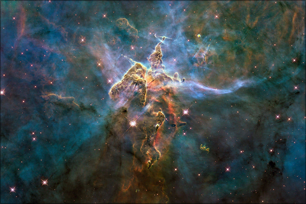 Poster, Many Sizes Available; Mystic Mountain Inside Carina Nebula Hubble Space Telescope Image