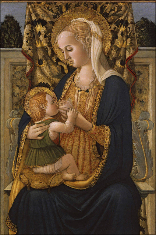 Poster, Many Sizes Available; 18 Francesco Botticini Madonna And Child 81 X 66.7 Cm C.1475 Memphis Brooks Museum Of Art, Memphis, Tn