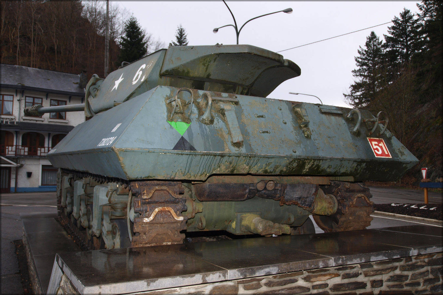 Poster, Many Sizes Available; Achilles Tank Destroyer Mk10 At La Roche En Ardenne, Belgium Pic1