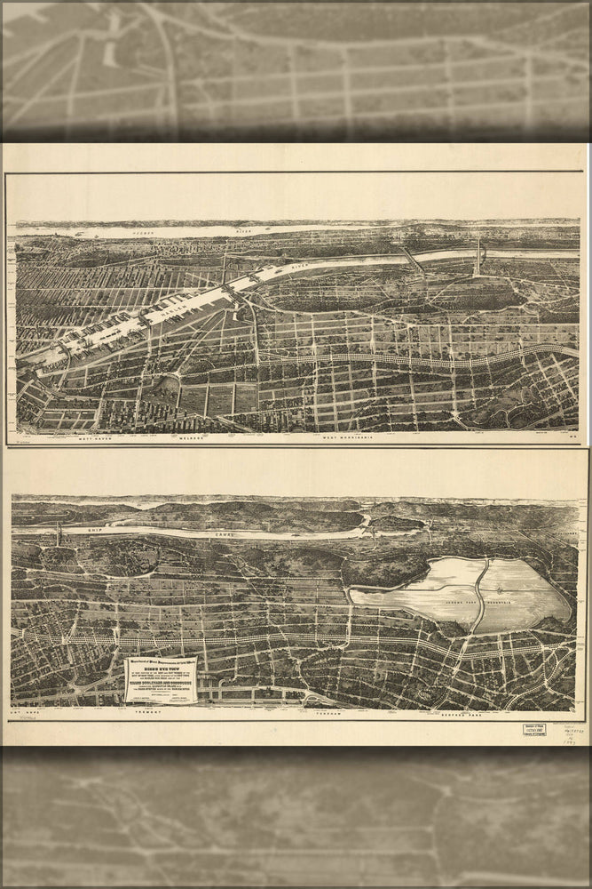 Poster, Many Sizes Available; Map Of 23Rd & 24Th Wards New York City 1897