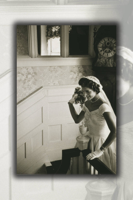 Poster, Many Sizes Available; Jacqueline Kennedy Throwing The Bouquet At Her First Wedding