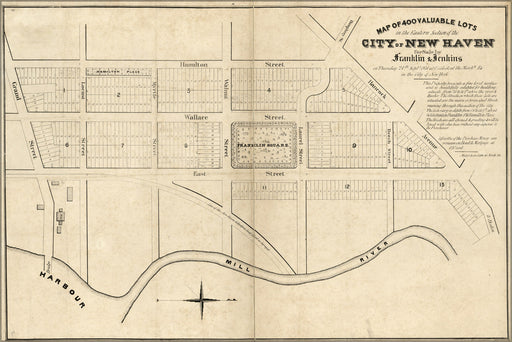 Poster, Many Sizes Available; Map Of 400 Lots East New Haven Connecticut 1835