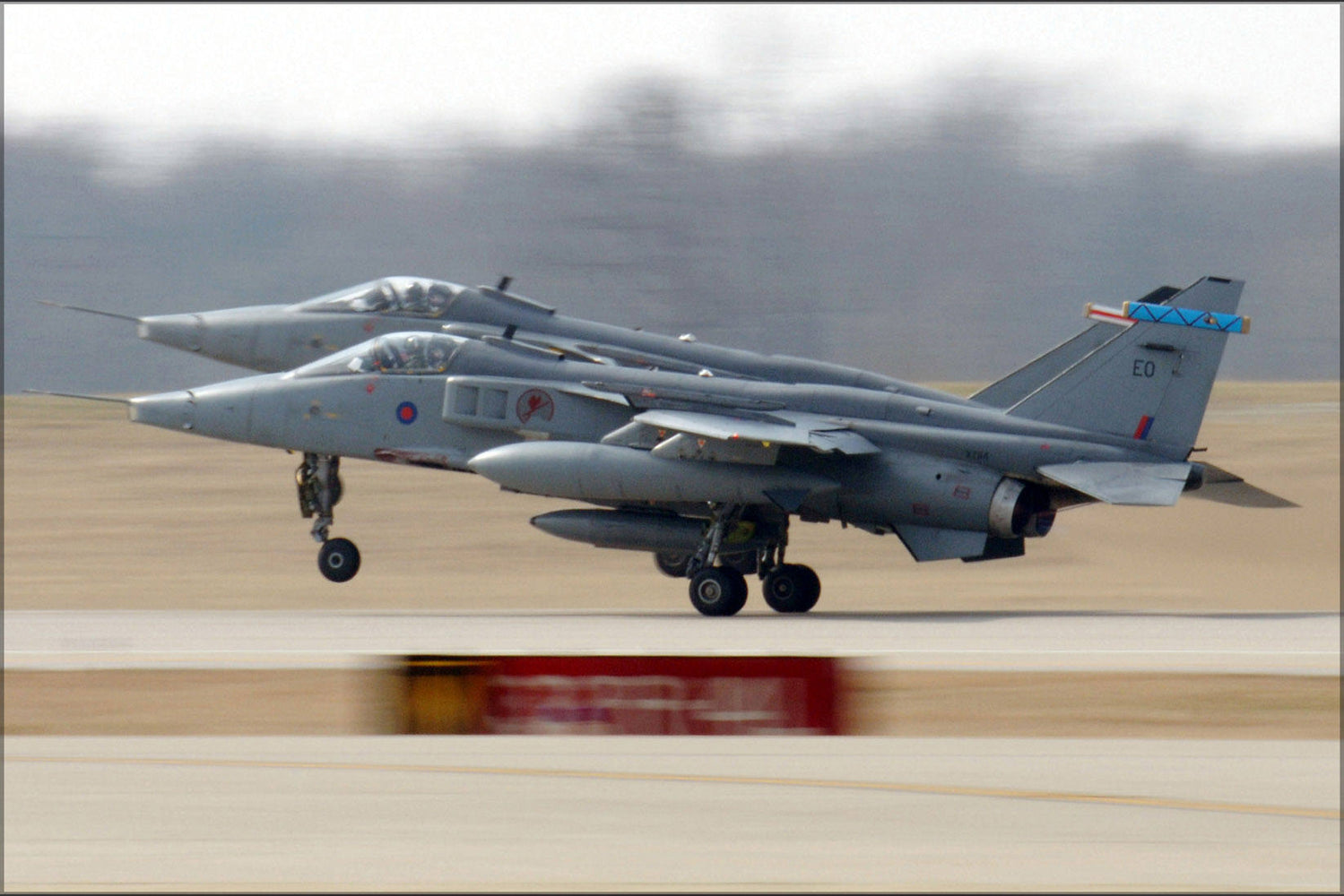 Poster, Many Sizes Available; Jaguar Gr3S 6 Sqn Raf Taking Off From St Louis 2006.Jpeg_Files