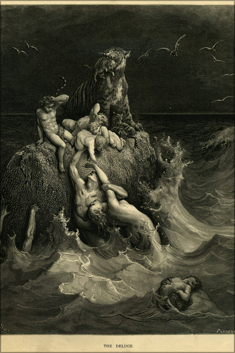 Poster, Many Sizes Available; Gustave Dore The Holy Bible Plate I, The Deluge