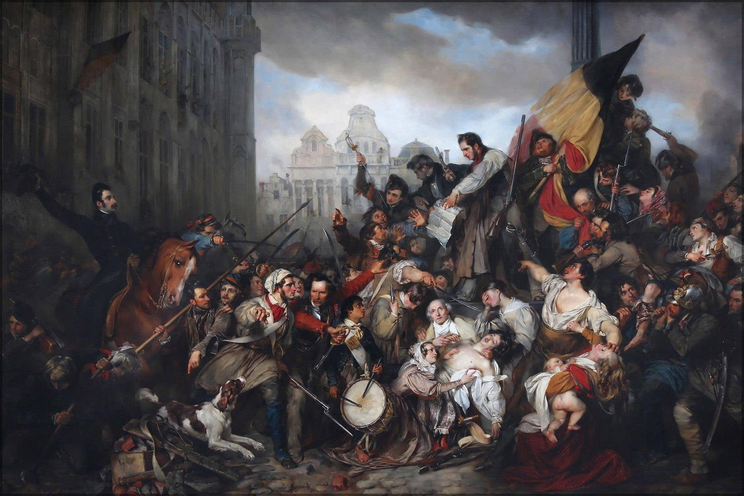 Poster, Many Sizes Available; Gustave Wappers Episode Des Journees De Septembre 1830 Sur La Place De L'Hotel De Ville De Bruxelles