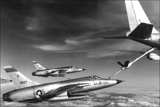 Poster, Many Sizes Available; Republic F-105D Thunderchief Fighters Refuel Vietnam1966