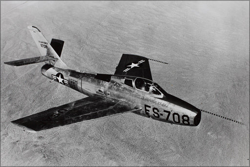 Poster, Many Sizes Available; Republic Yf-84J Thunderstreak In Flight