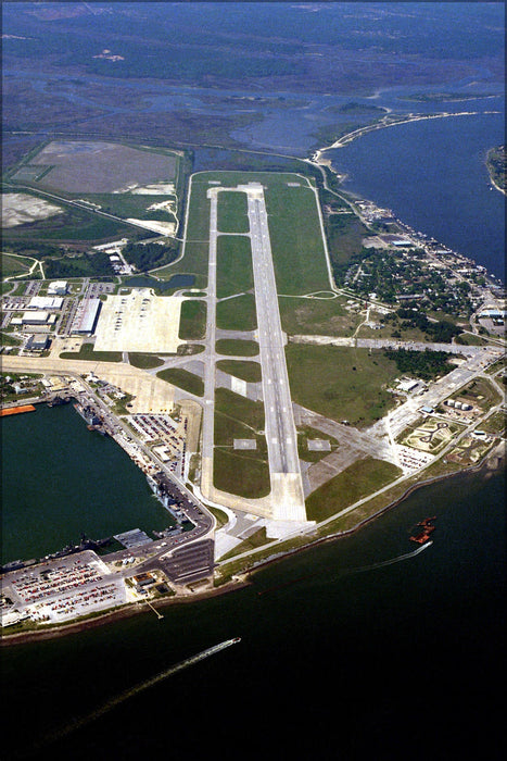 Poster, Many Sizes Available; Aerial Ns Mayport Fl Runway 1991.Jpeg_Files