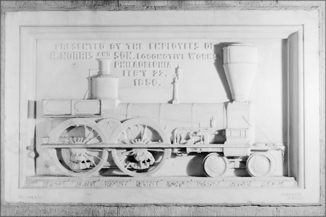 Poster, Many Sizes Available; Habs Norris Locomotive Works Stone At The Washington Monument Cropped