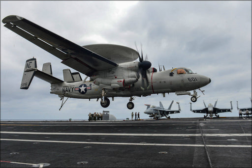 Poster, Many Sizes Available; Navy E2-C Hawkeye (Vaw) 113 Uss Ronald Reagan (Cvn 76)