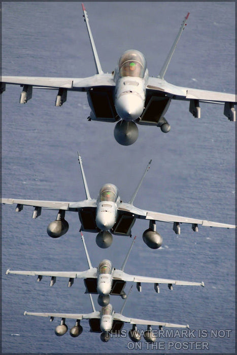 Poster, Many Sizes Available; Navy Fa-18F Super Hornets - Copy