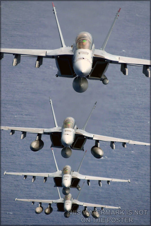 Poster, Many Sizes Available; Navy Fa-18F Super Hornets - Copy