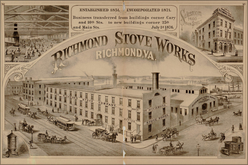 Poster, Many Sizes Available; Richmond Stove Works Virginia 1877