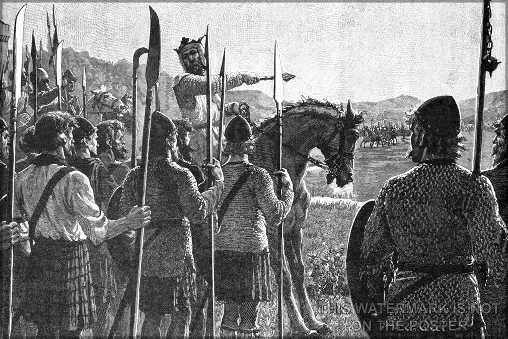 Poster, Many Sizes Available; Robert The Bruce Reviewing Troops Before The Battle Of Bannockburn