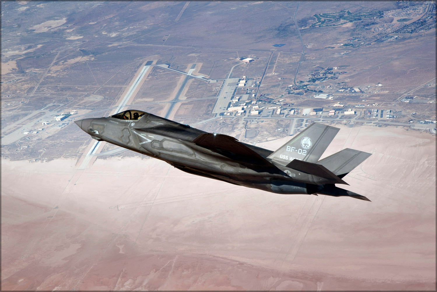 Poster, Many Sizes Available; F-35 Lightning Ii In Flight Edwards Air Force Base California