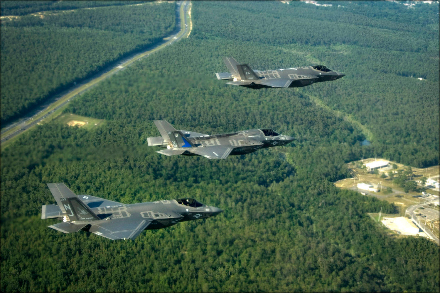 Poster, Many Sizes Available; F-35 Lightning Ii Variants F-35A F-35B F-35C Eglin Air Force Base