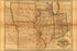 Poster, Many Sizes Available; Map Of Indiana, Illinois, Missouri & Iowa 1858