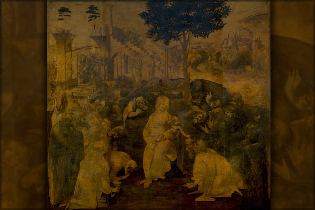 Poster, Many Sizes Available; Adoration Of The Magi By Leonardo Da Vinci