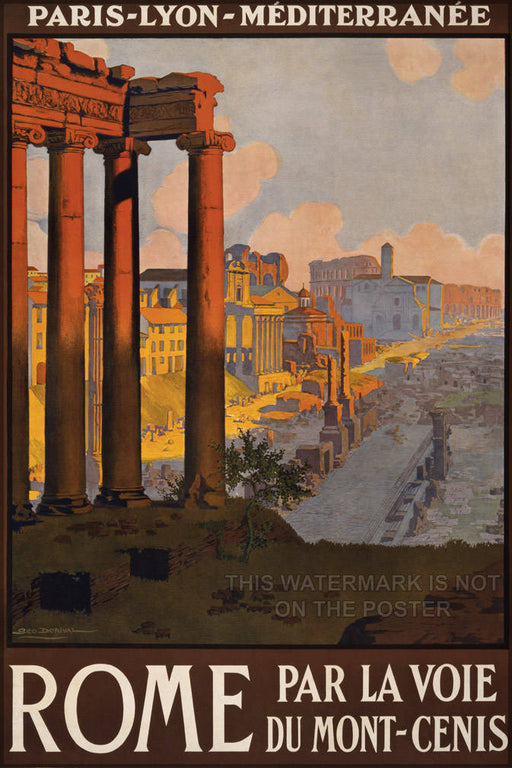 Poster, Many Sizes Available; Rome Travel Poster