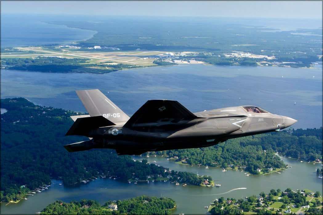 Poster, Many Sizes Available; F-35B Lightning Ii  Naval Air Station Patuxent River Maryland