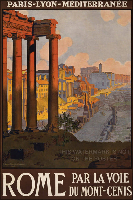 Poster, Many Sizes Available; Rome Travel Poster - Copy