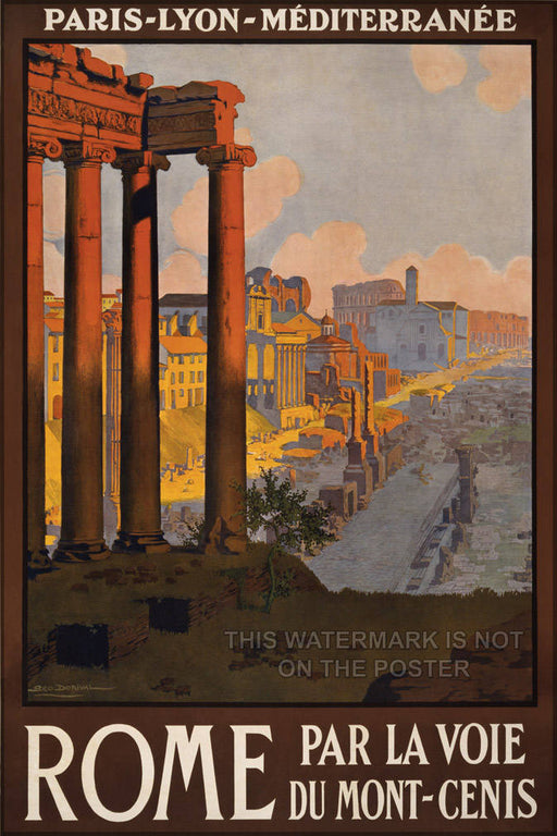 Poster, Many Sizes Available; Rome Travel Poster C1920