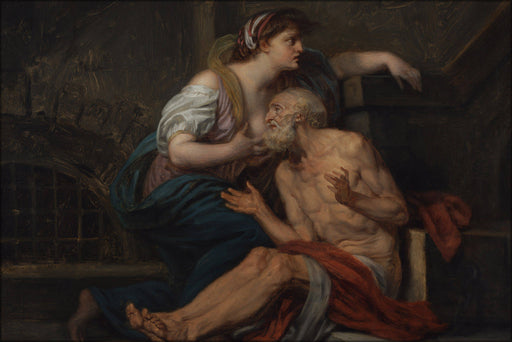 Poster, Many Sizes Available; Jean Baptiste Greuze French Cimon And Pero _Roman Charity_ Google Art Project