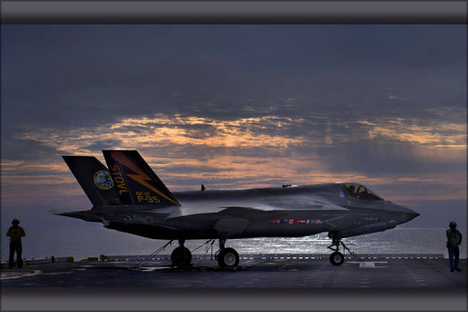 Poster, Many Sizes Available; F-35B Lightning Ii Variant Of Joint Strike Fighter Uss Wasp