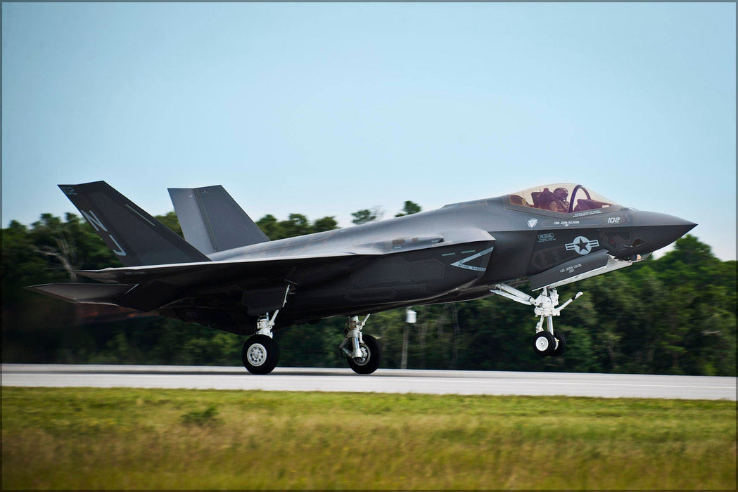 Poster, Many Sizes Available; F-35C Lightning Ii Strike Fighter Squadron Vfa-101 Grim Reapers