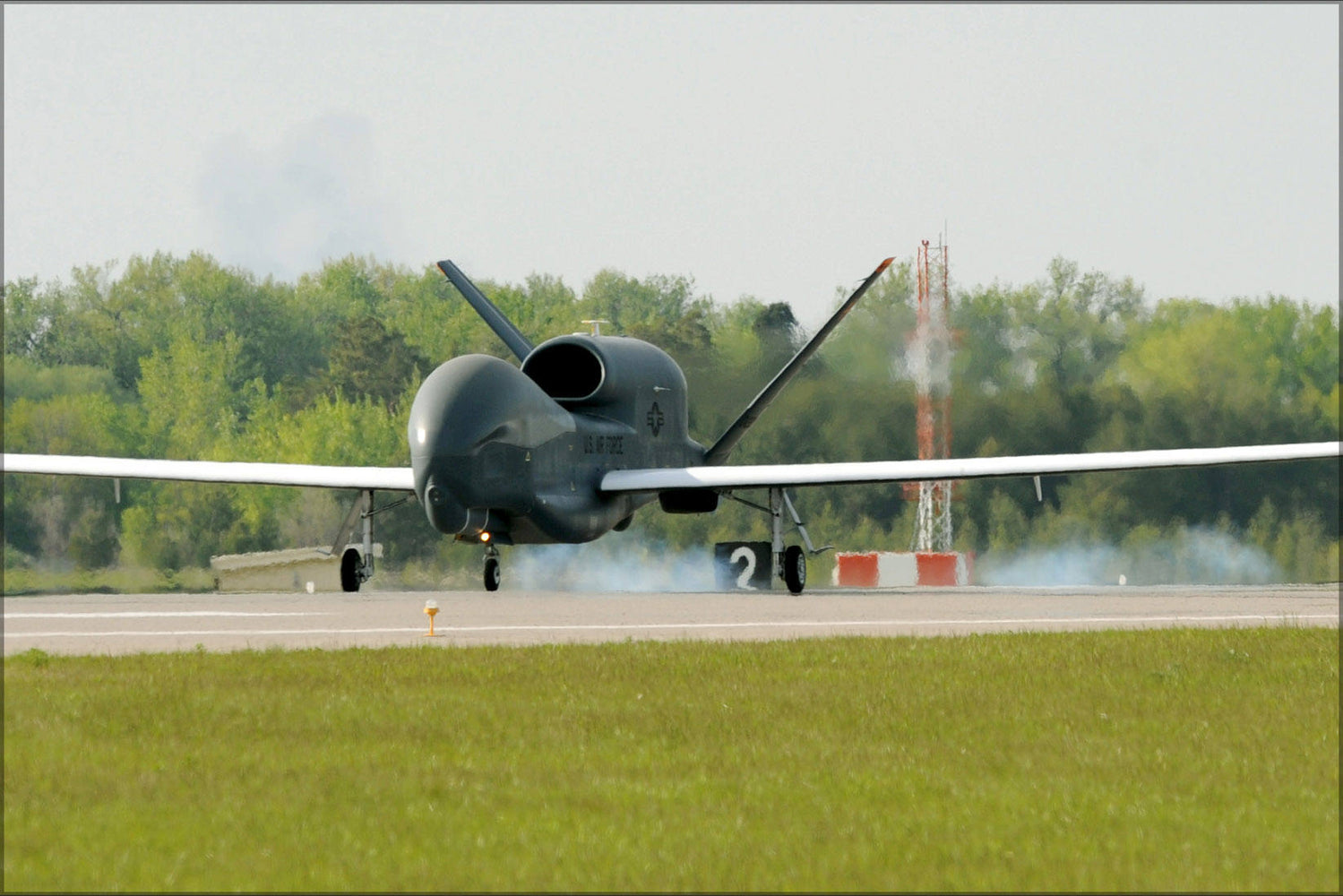 Poster, Many Sizes Available; Rq-4 Global Hawk Arrives At Grand Forks Air Force Base, N.D