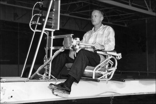 Poster, Many Sizes Available; Neil Armstrong At Controls Simulation Of X-15 1956