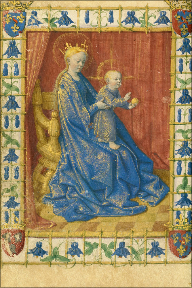 Poster, Many Sizes Available; Jean Fouquet French, Born About 1415 1420, Died Before 1481 The Virgin And Child Enthroned