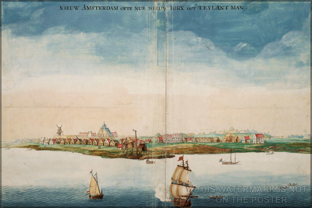 Poster, Many Sizes Available; New Amsterdam In 1664