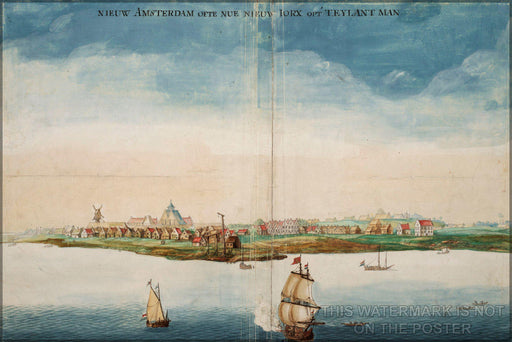 Poster, Many Sizes Available; New Amsterdam In 1664