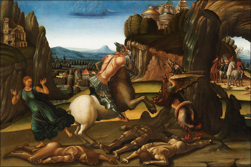 Poster, Many Sizes Available; Saint George And The Dragon By Luca Signorelli