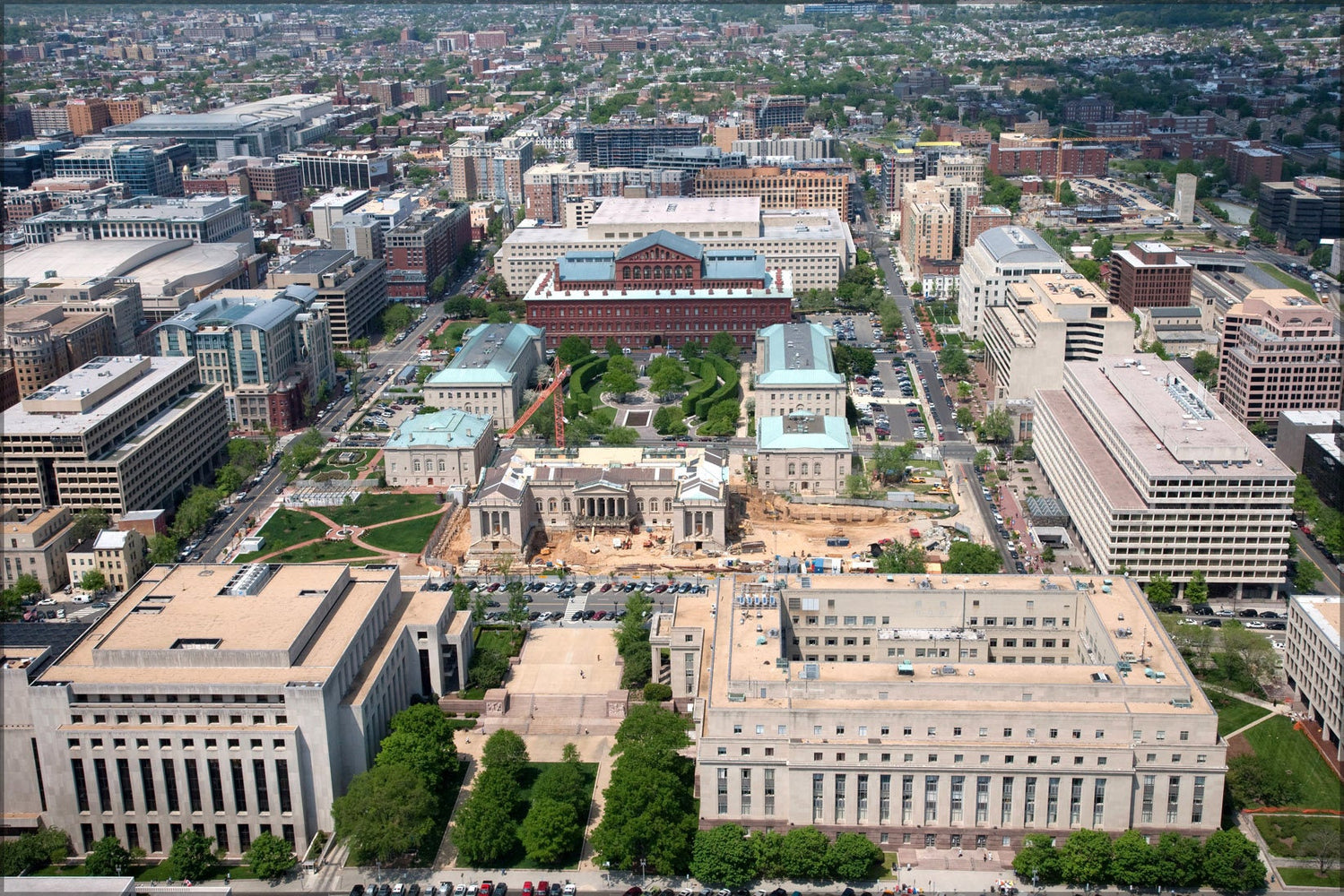 Poster, Many Sizes Available; Aerial View Of Kansas City, Showing Downtown Area Background And The_West Side_, Or Mulky Square Area... Nara