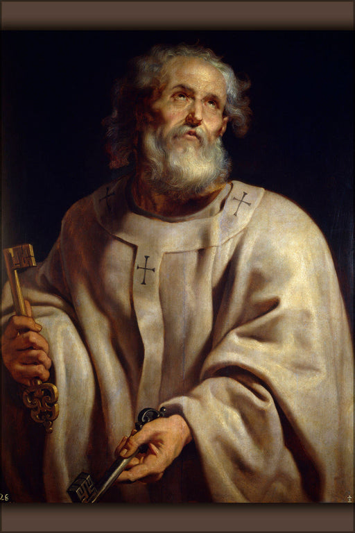 Poster, Many Sizes Available; Saint Peter As Pope By Peter Paul Rubens