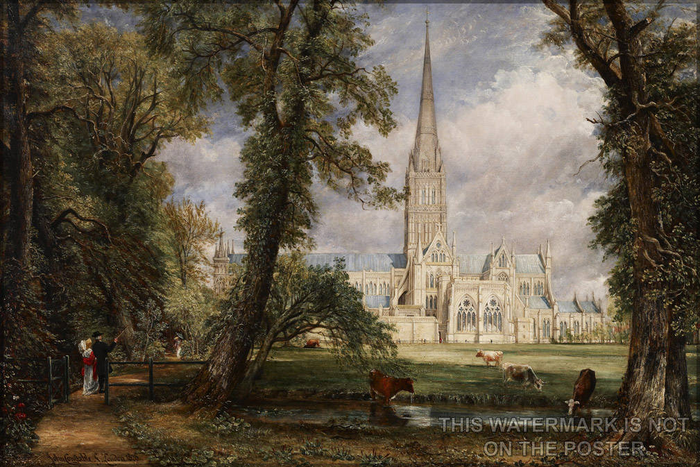 Poster, Many Sizes Available; Salisbury Cathedral From The Bishop'S Garden By John Constable C1826