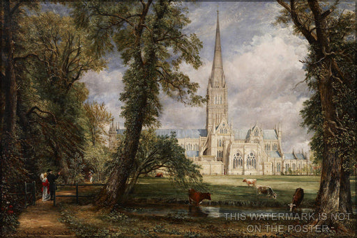 Poster, Many Sizes Available; Salisbury Cathedral From The Bishop&#39;S Garden By John Constable C1826