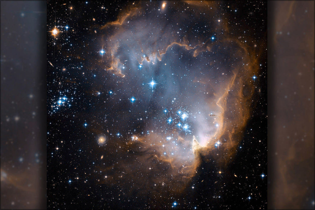 Poster, Many Sizes Available; Ngc 602 And N90 As Seen By Hubble Space Telescope