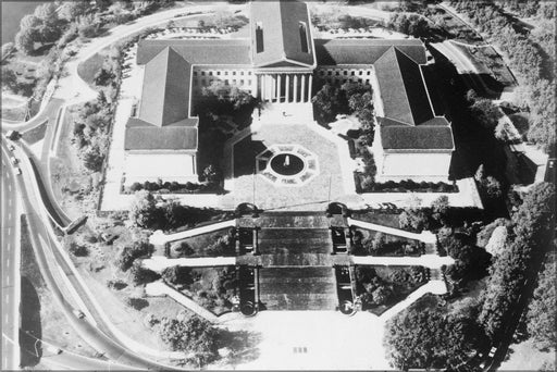 Poster, Many Sizes Available; Aerial View Of Philadelphia Museum Of Art 01