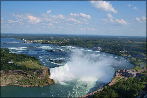 Poster, Many Sizes Available; Niagra Falls Canadian Horseshoe Falls As Viewed From Skylon Tower