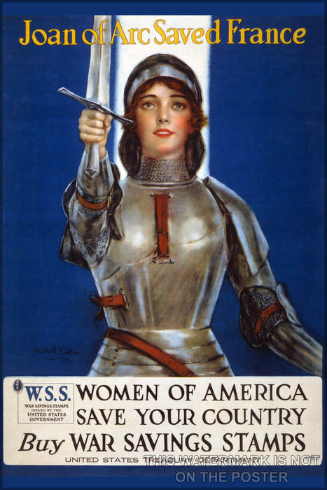 Poster, Many Sizes Available; Joan Of Arc  War Bonds Drive C1918