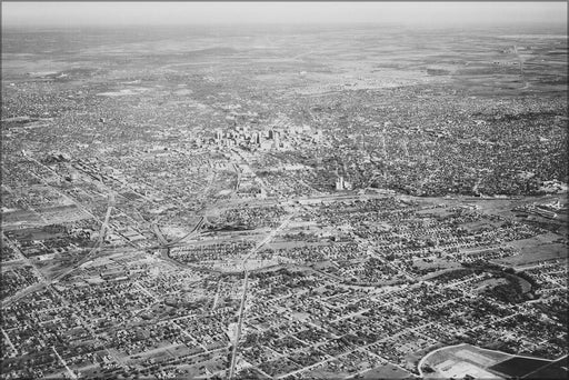 Poster, Many Sizes Available; Aerial View Of San Antonio. Texas, And The Surrounding Plains, 12 1939 Nara 512843