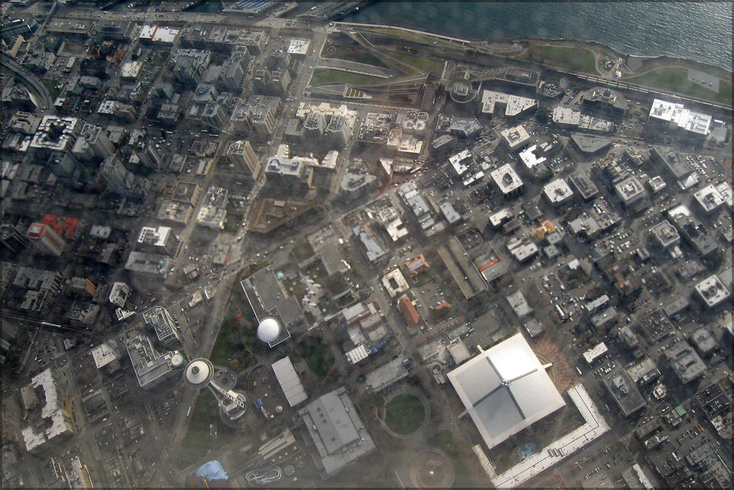 Poster, Many Sizes Available; Aerial View Of Seattle Center