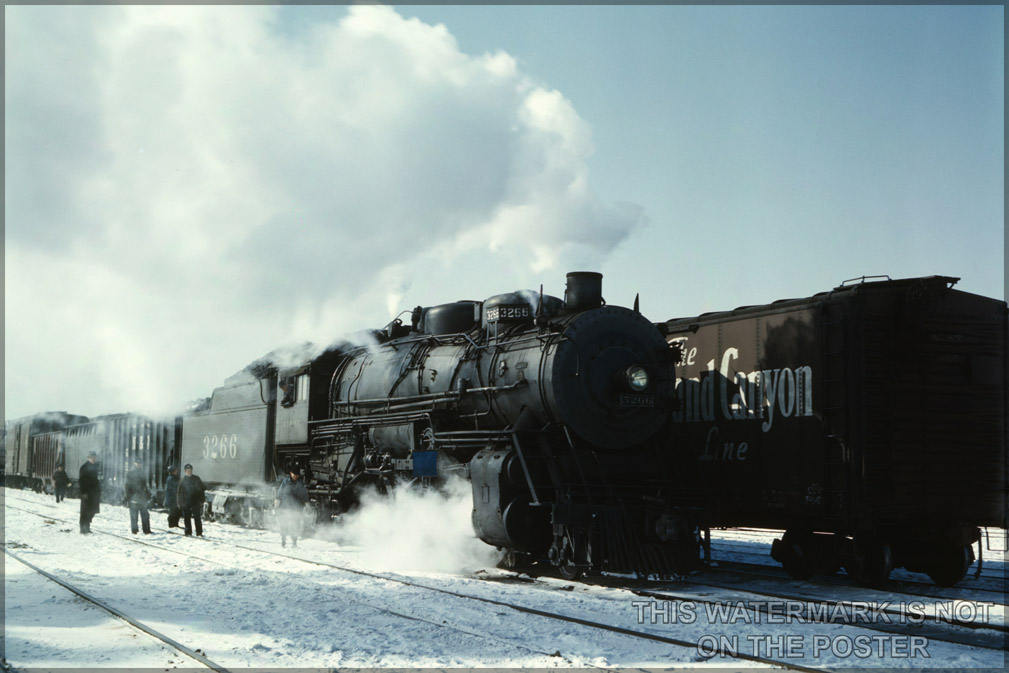 Poster, Many Sizes Available; Santa Fe R.R. Freight Train  Corwith Yard, Chicago, Ill. Jack Delano 1943 P3