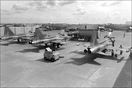 Poster, Many Sizes Available; F-5C Freedom Fighter, Bien Hoa Air Base, South Vietnam, 1966